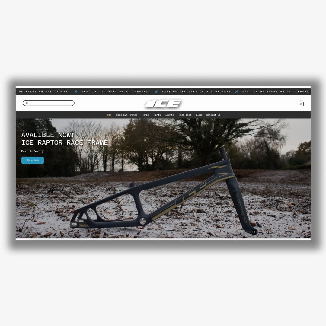 ICE Bikes UK - Website Build