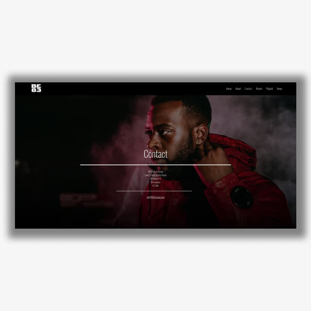 BE83 Music - Website Build